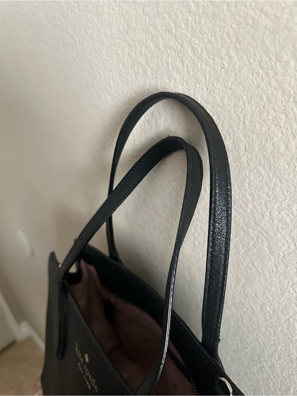 kate spade Black Structured Leather Tote - Picture 7 of 8